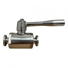 1/2" Sanitary Stainless Steel Ball Valve with Tri-Clamp Ferrules