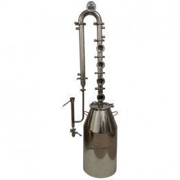 15 Gallon 2" Complete Flute Distiller with Copper Bubble Plates- 4 Sections