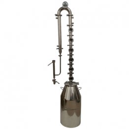 15 Gallon 2" Complete Flute Distiller with Copper Bubble Plates- 6 Sections