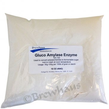 Gluco-Amylase Enzyme (Amyloglucosidase), 1lb