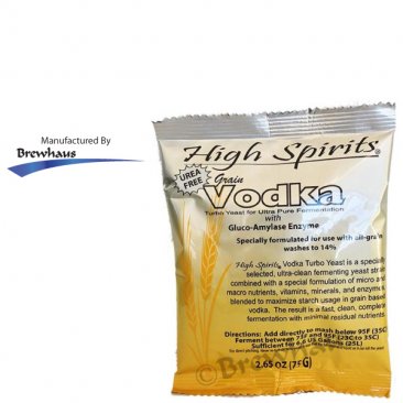High Spirits Grain Vodka Turbo Yeast with AG