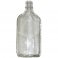 375ml Flask Liquor Bottles, Clear, 24/cs