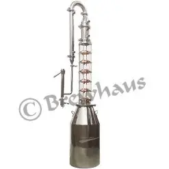 15 Gallon  4" Complete Sight Glass Moonshine Still- 6 Plate