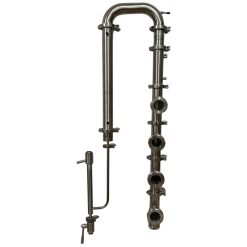 2" Flute Column with Stainless Steel Bubble Plates and Neutralizing Chamber, 4 section. (US Made)