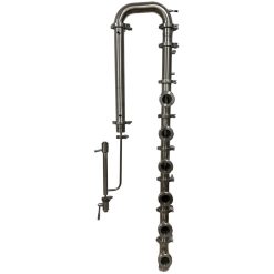 2" Flute Column with Stainless Steel Bubble Plates and Neutralizing Chamber, 6 section. (US Made)