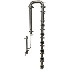 2" Flute Column with Stainless Steel Bubble Plates and Neutralizing Chamber, 6 section. (US Made)