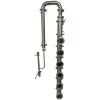 3" Flute Column with Stainless Steel Bubble Plates and Neutralizing Chamber, 6 section. (US Made)