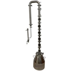 2" Complete Flute System with Stainless Steel Bubble Plates with 8 Gallon Kettle, 6 section (US Made)