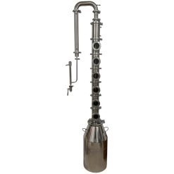 4" Complete Flute System with Stainless Steel Bubble Plates with 15 Gallon Kettle, 6 section (US Made)