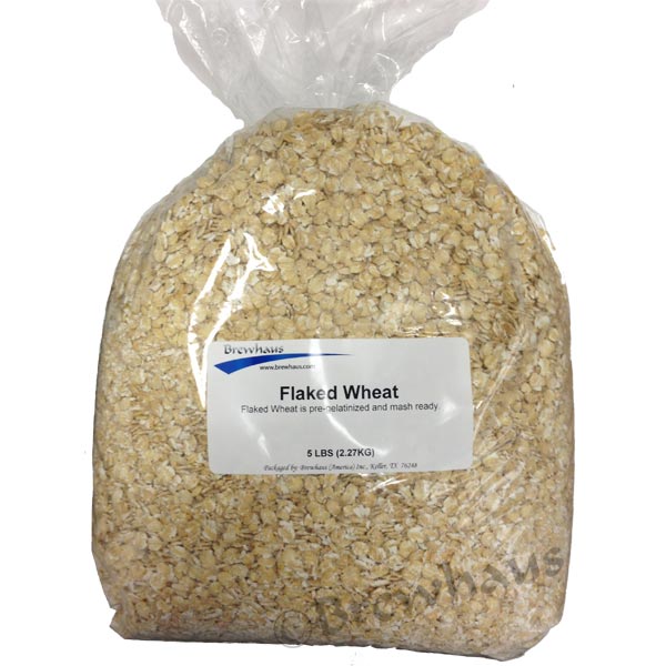 Flaked Grains Flaked Wheat- 5lbs - Brewhaus America