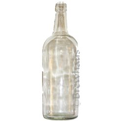 1L Liquor Bottles, Clear, 12/cs