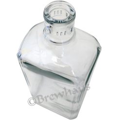 Alternative view of 750ml Square Gin Bottle, Clear, 12/cs