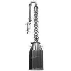 15 Gallon 4" Complete Flute Moonshine Still with Copper Bubble Plates, 6 section