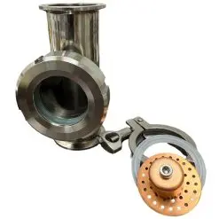 Alternative view of 2" Flute Distiller Column with Copper Bubble Plates- 4 Sections