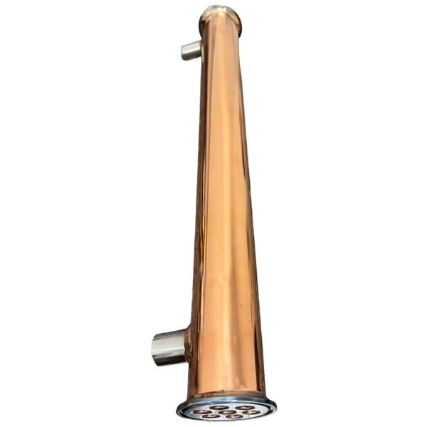4" Copper Flute Column with Copper Bubble Plates- 4 Section - Image 5