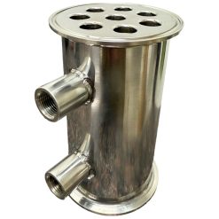 3" Flute Distiller Column with Copper Bubble Plates- 4 Sections - Image 3