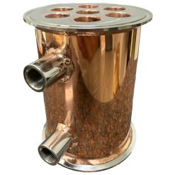 4" Copper Flute Column with Copper Bubble Plates- 4 Section - Image 3