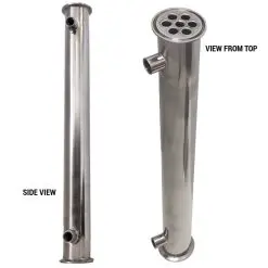 3" Flute Distiller Column with Copper Bubble Plates- 4 Sections - Image 4