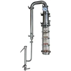 4" Sight Glass Distillation Column- 4 Plate