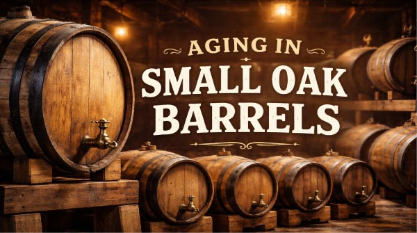 Aging in small oak barrels blog