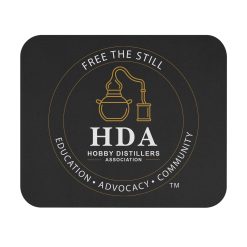 HDA Hobby Distillers Mouse Pad — "Free the Still" Desk Mat for Distilling Enthusiasts